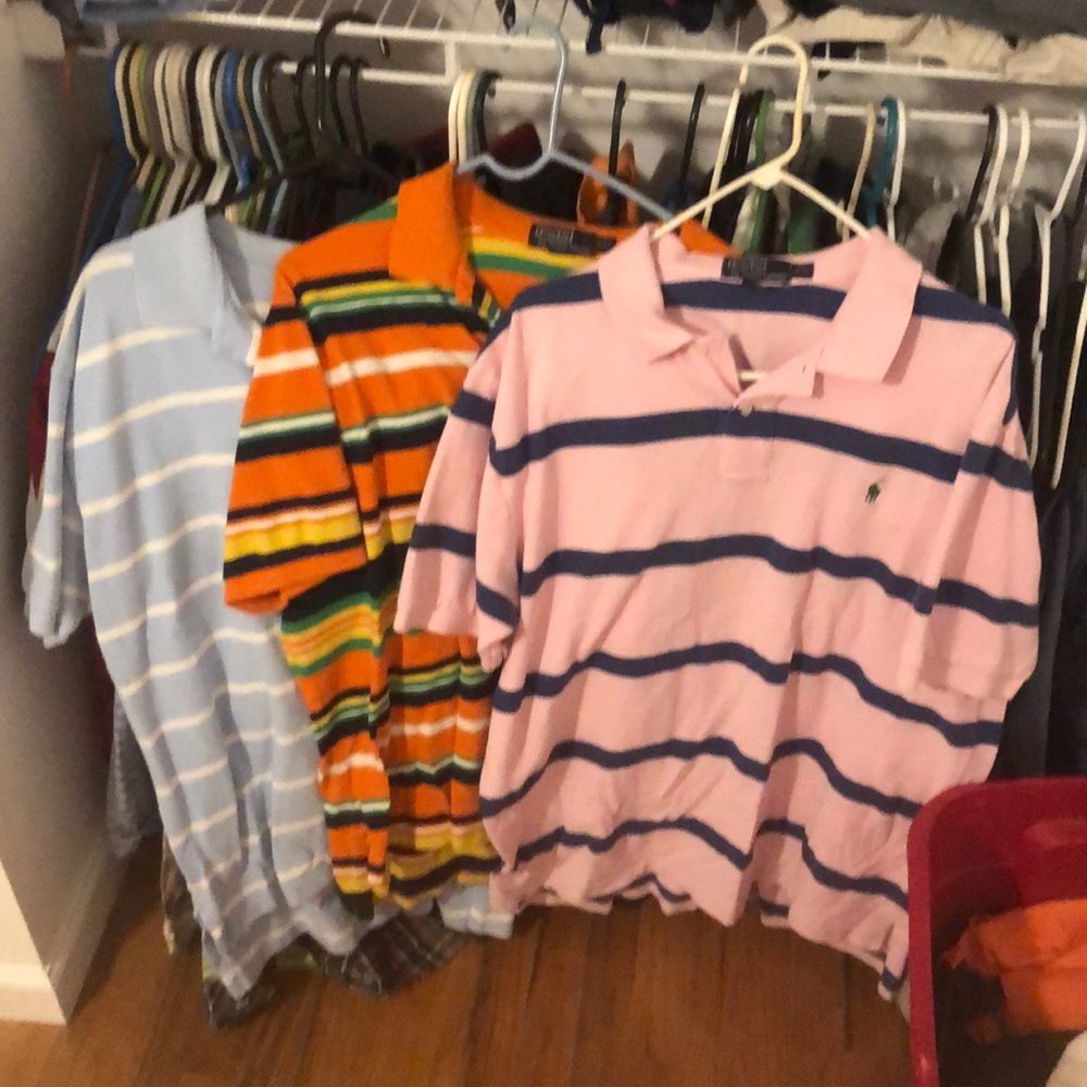 3 short sleeve XXL polo shirt set